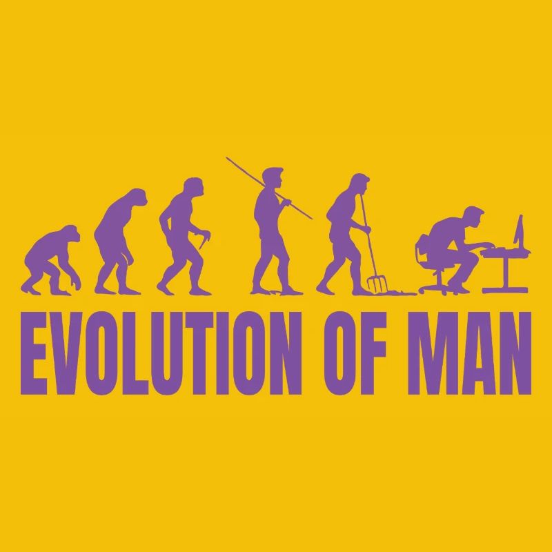 Programmer Computer Freak Evolution Retro