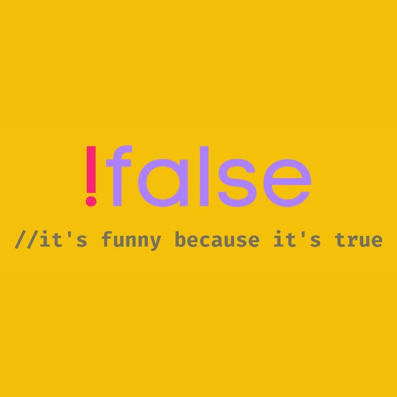 Jeu de mots sur la programmation Ifalse Funny Coder