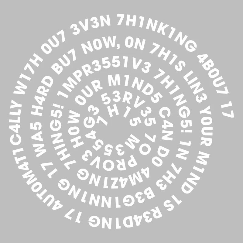 Spirale Leetspeak – Nerd Code 1337 Geek Design