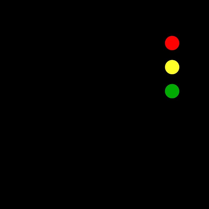 Empreinte de feu de circulation avec vélo
