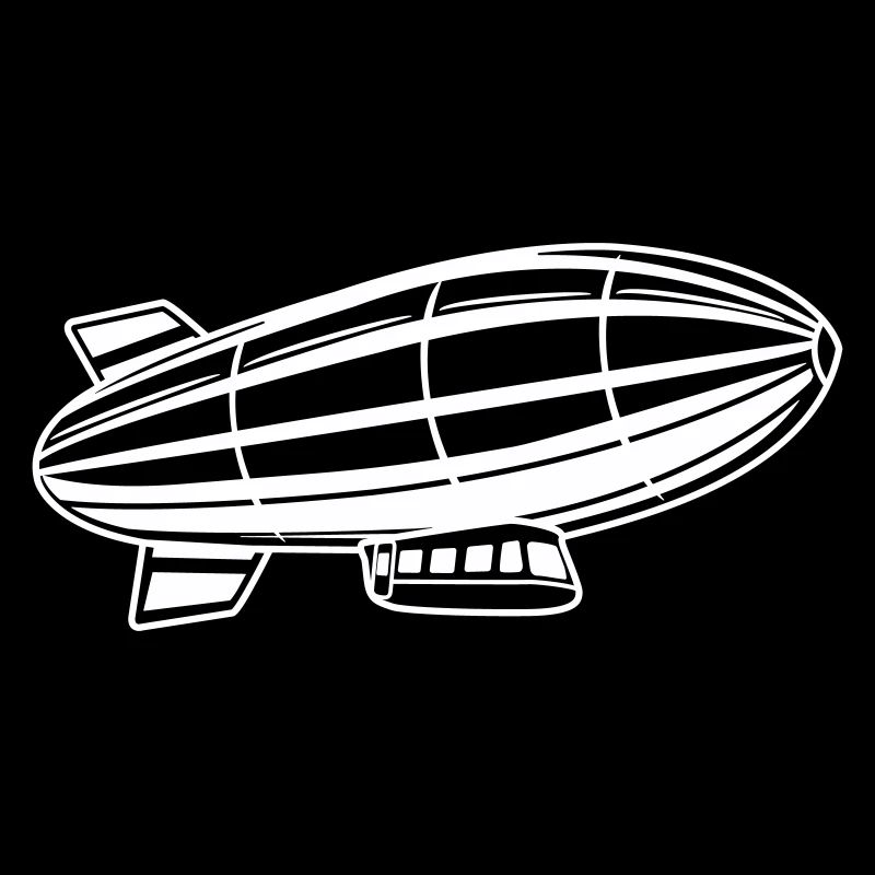 Silhouette de dirigeable Zeppelin