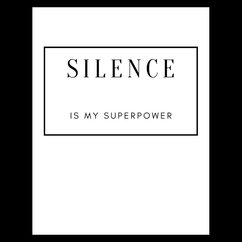 Silence, Force et Sérénité sur Textile