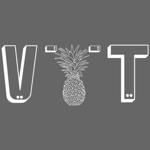 VTT ananas (motif texte VTT avec ananas) - T-shirt contrasté Homme
