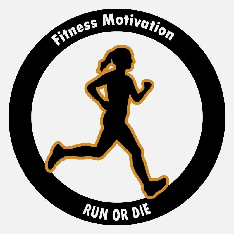 Fitness Motivation. Lauf oder Stirb