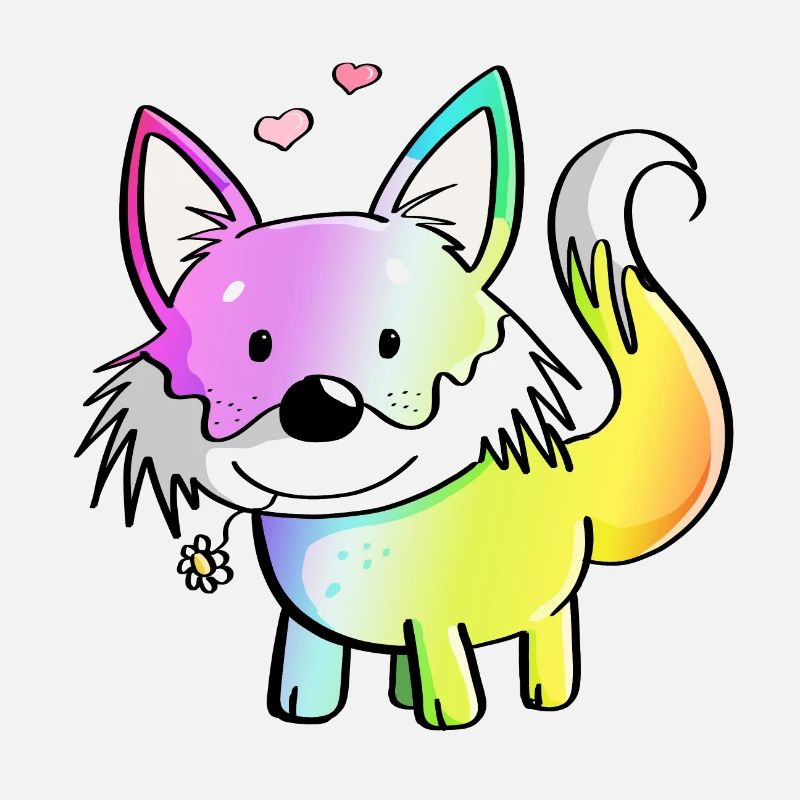 Fox rainbow - foxes - red fox - predator