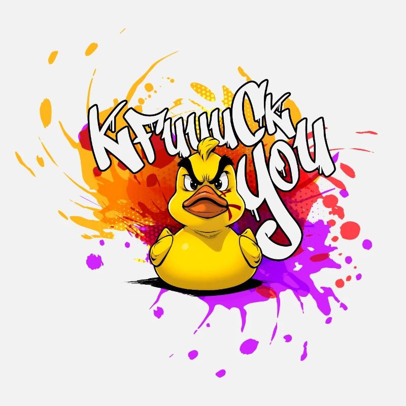 Graffiti Duck : Une explosion de couleurs