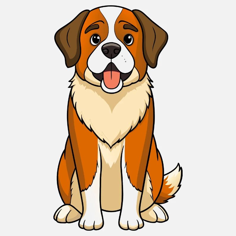 Expression douce Saint Bernard