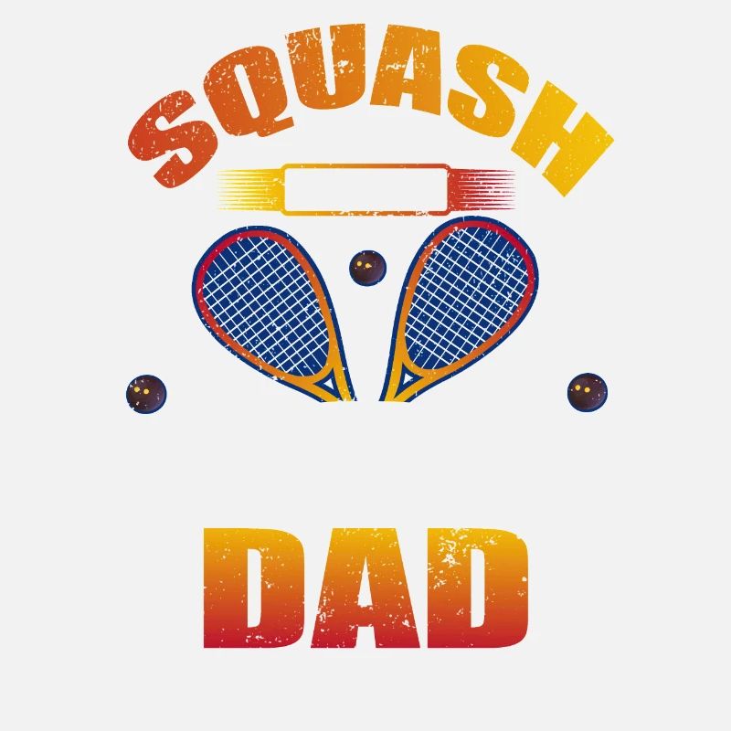Cool Squash Dad Squash Player Father