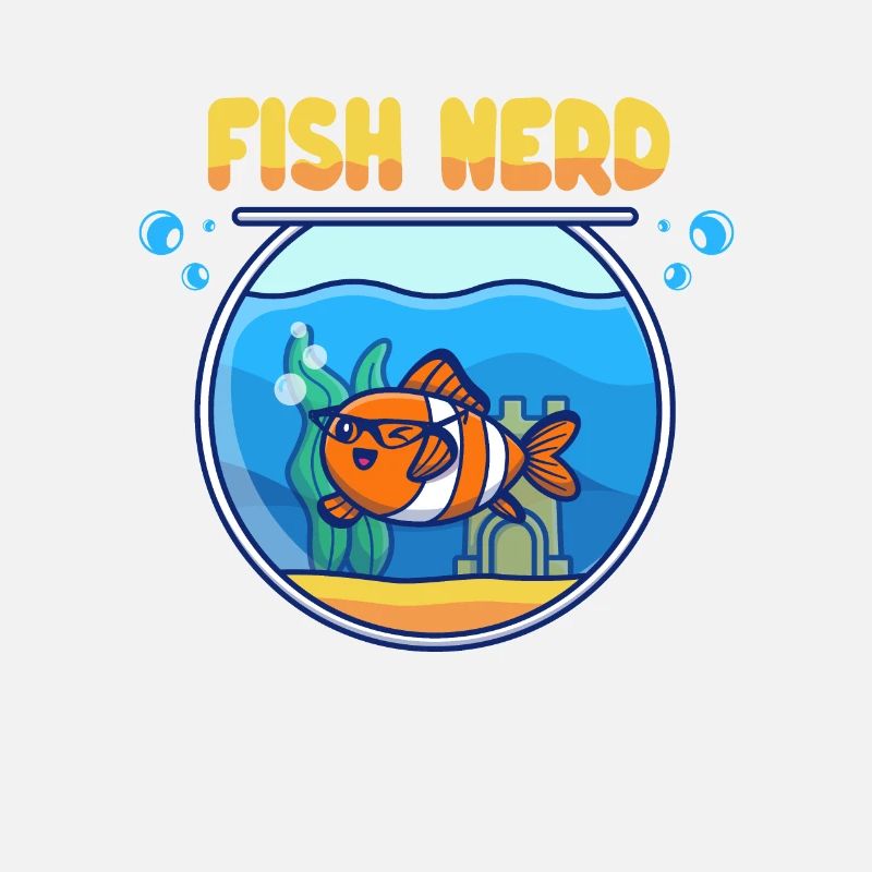 Funny Aquatic Fish Nerd
