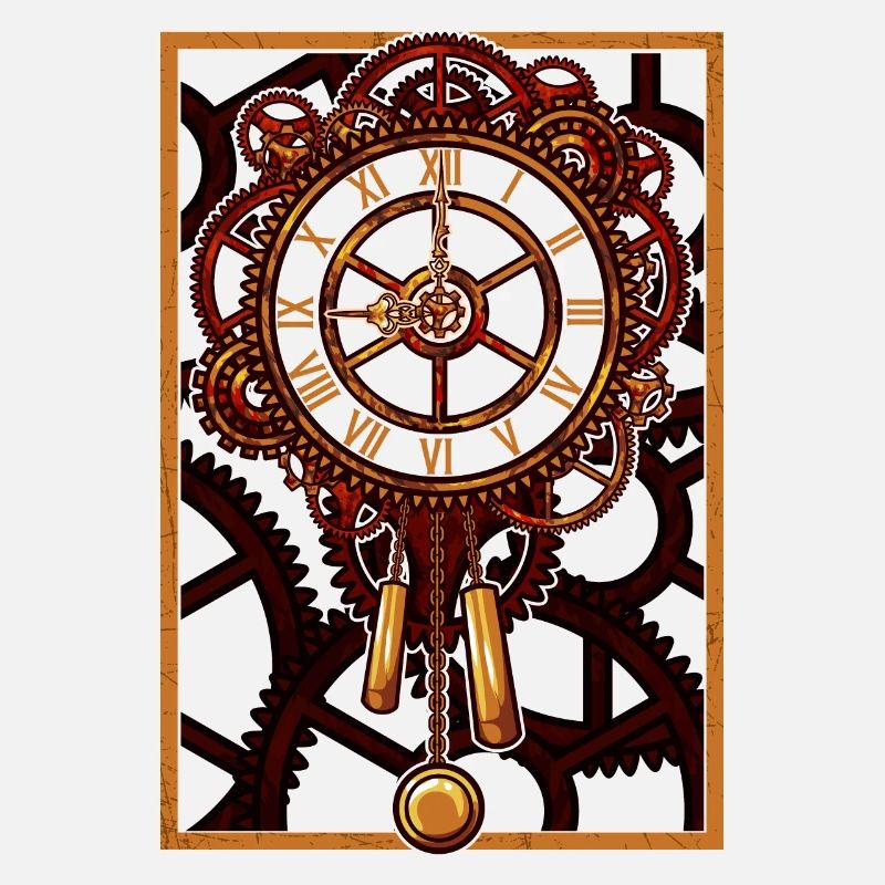 Steampunk Wall Clock Gears