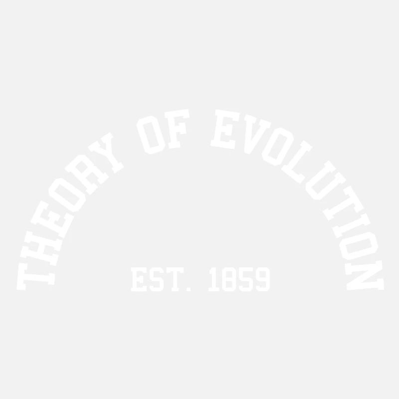 Théorie de l'Evolution - Est. 1859 (demi-cercle)