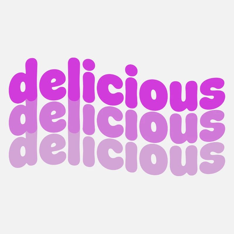 Delicious Typo Gradient Muster