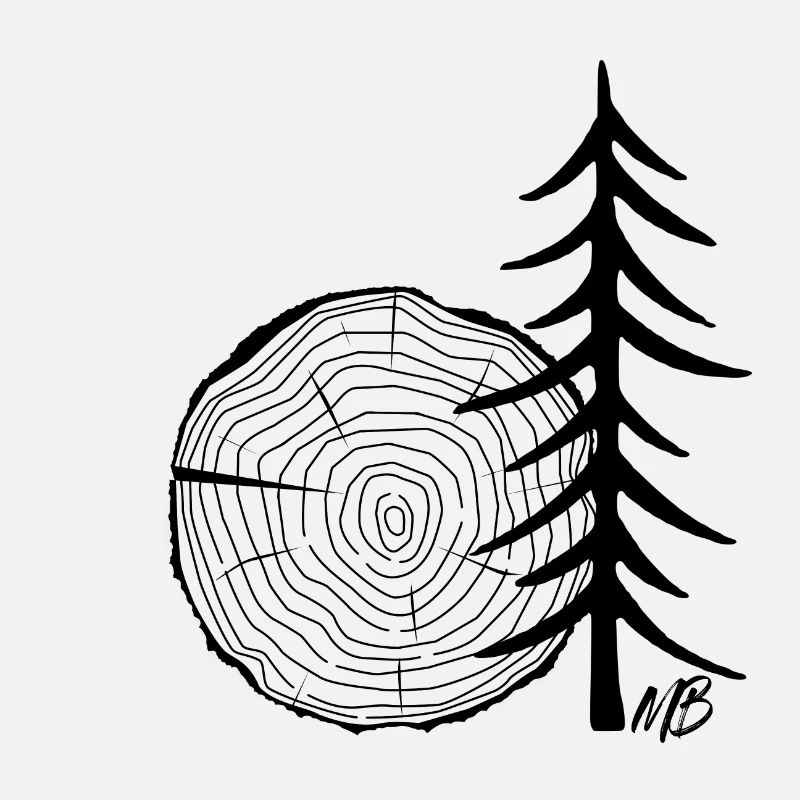 Tree trunk black