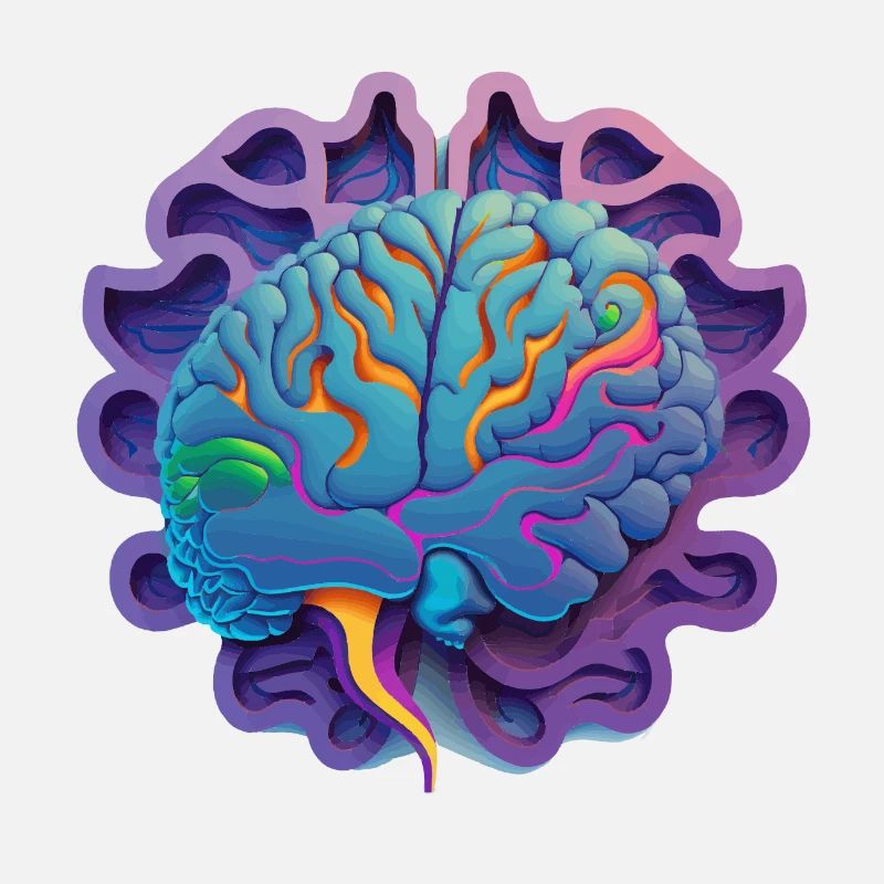 purple brain Geschenk