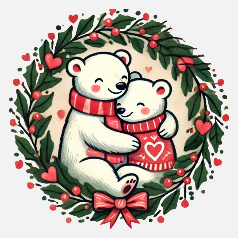 Weihnachts-Eisbären