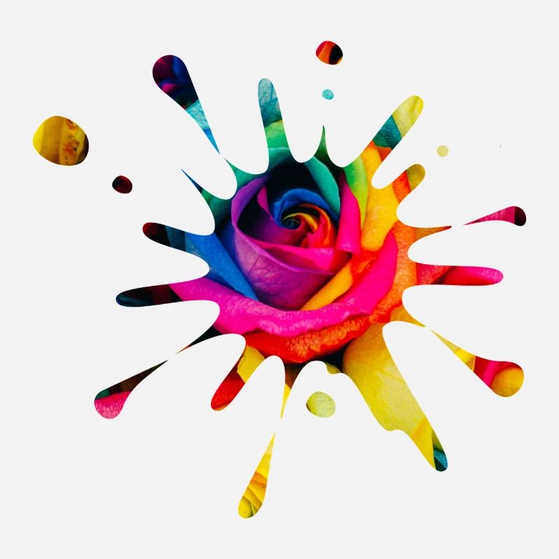Splash Rose - éclaboussure de couleur