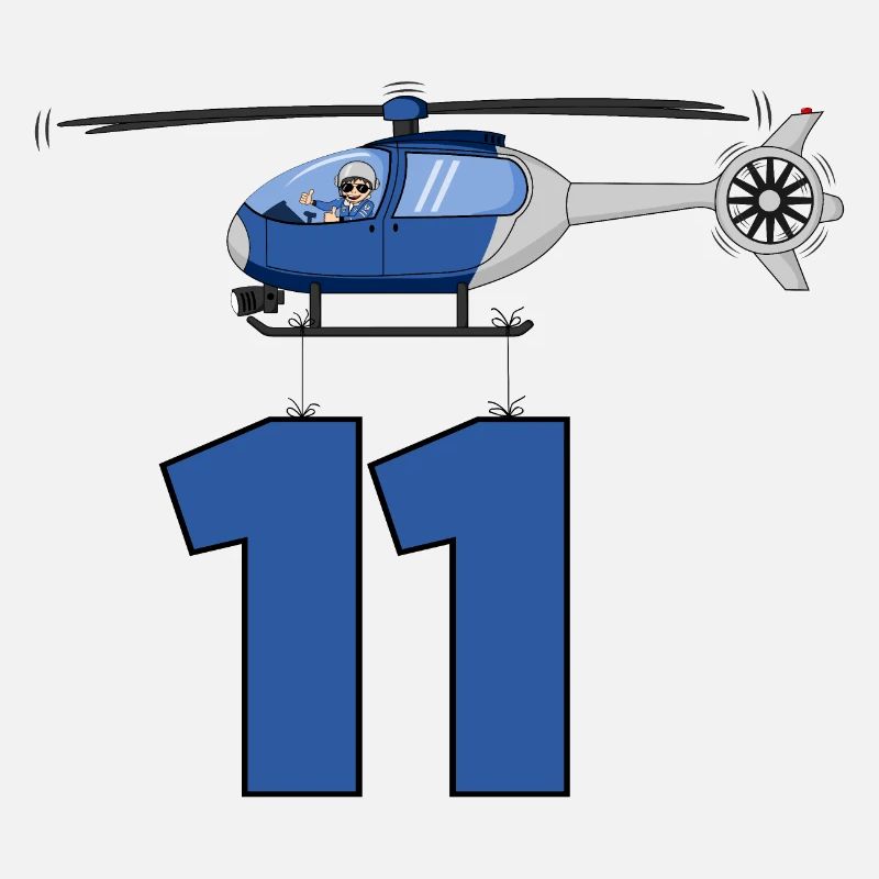 Hélicoptère 11e anniversaire