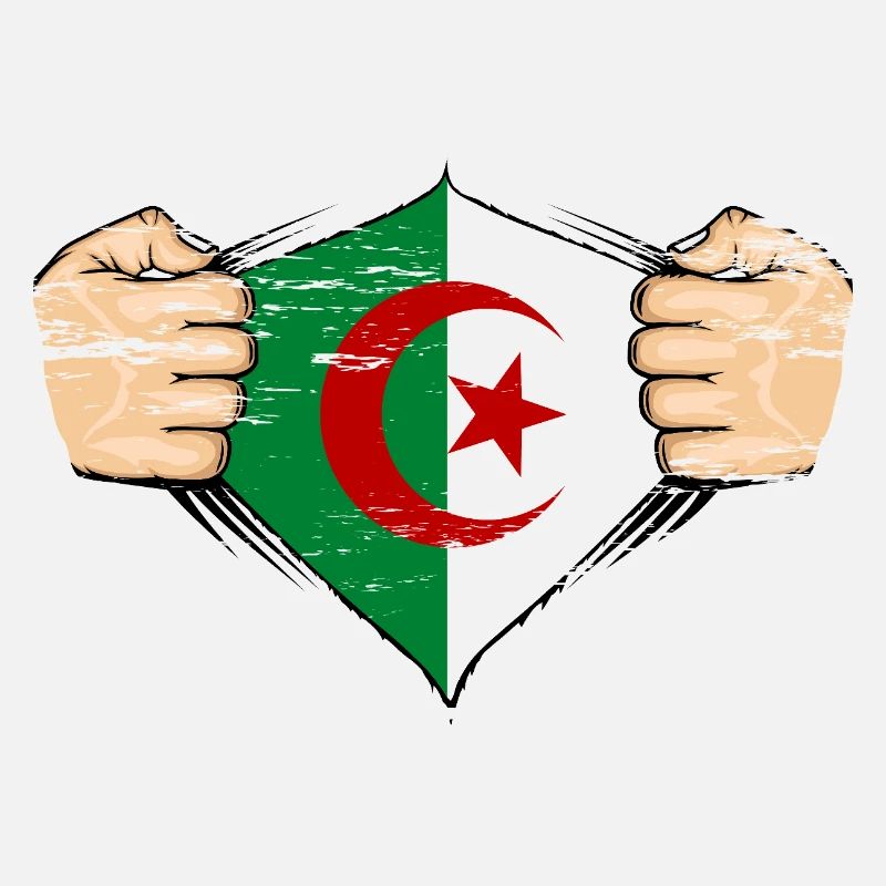 Drapeau de l’Algérie utilisé
