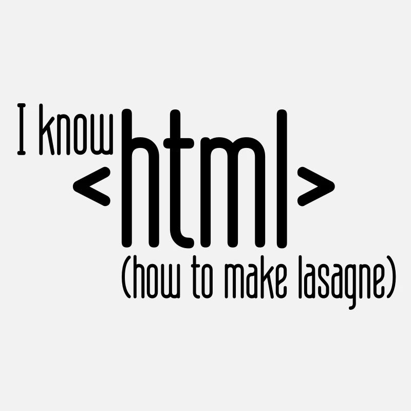 I know HTML