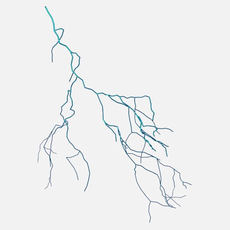 blauer Blitz Flash Gewitter Thunder Donner