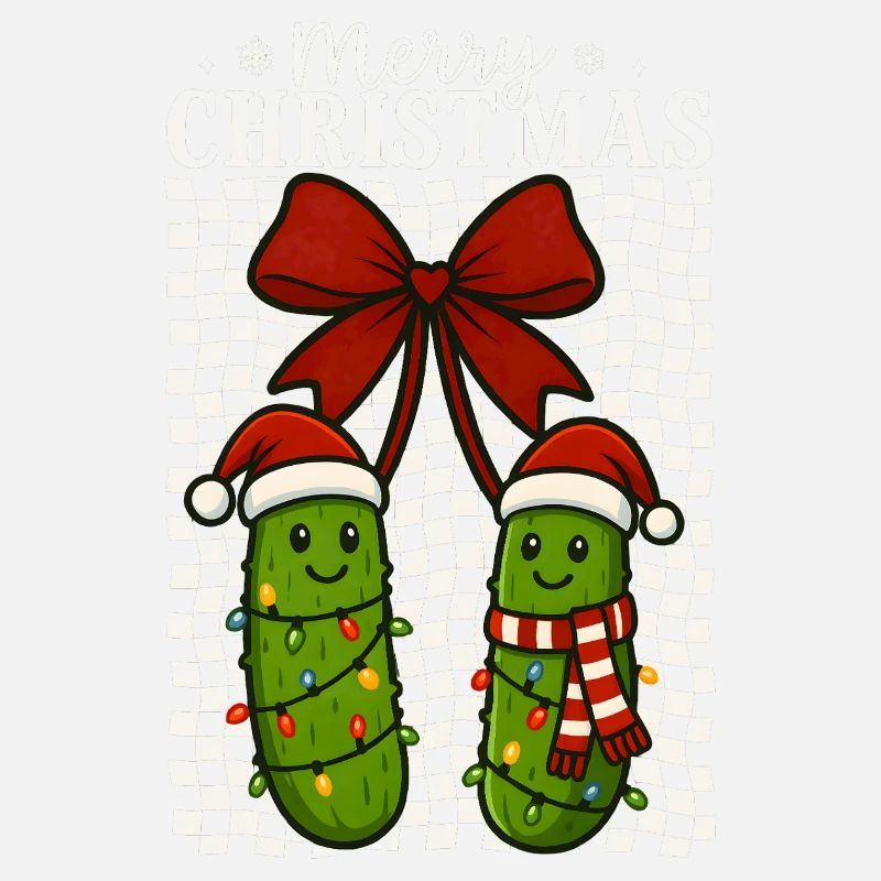 Mignon Joyeux Noël Cornichons Vacances Design