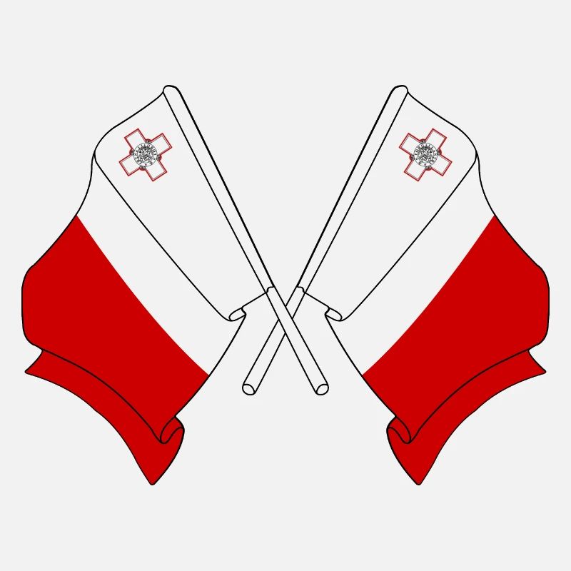 Deux drapeaux Malte