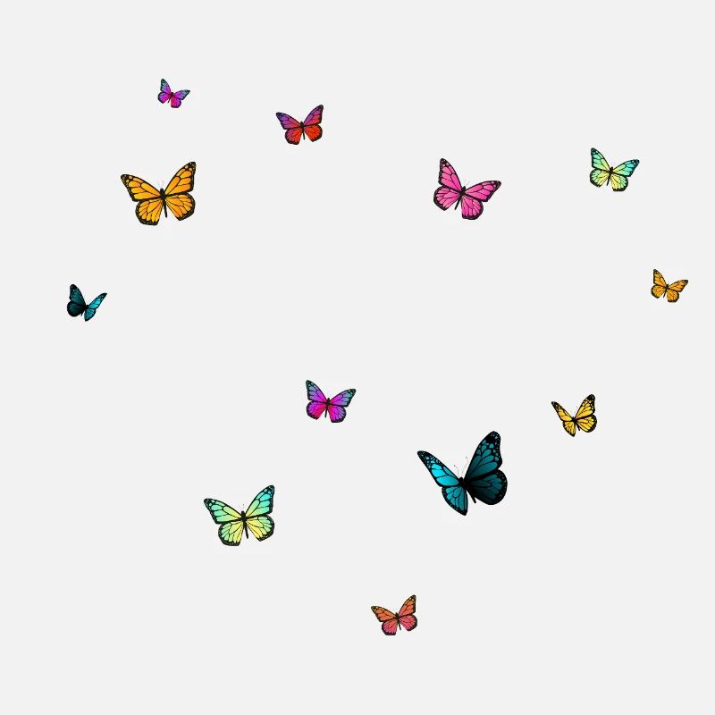 Babe butterfly pattern on dark background