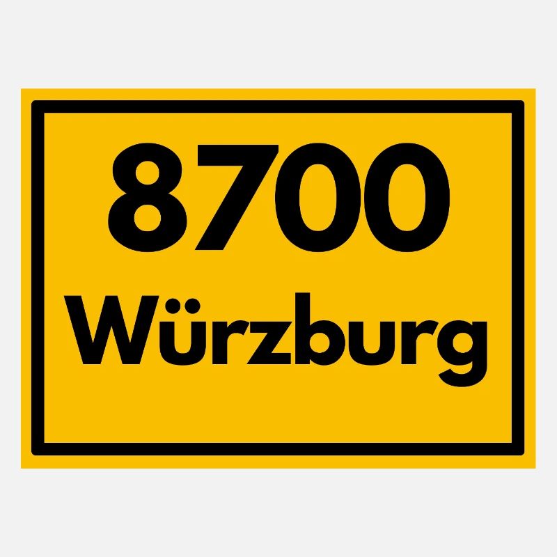 OLD POSTCODE POSTCODE RETRO 8700 WÜRZBURG FRANKEN