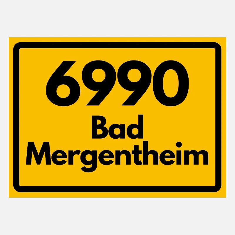 ANCIEN CODE POSTAL RETRO 6990 BAD MERGENTHEIM