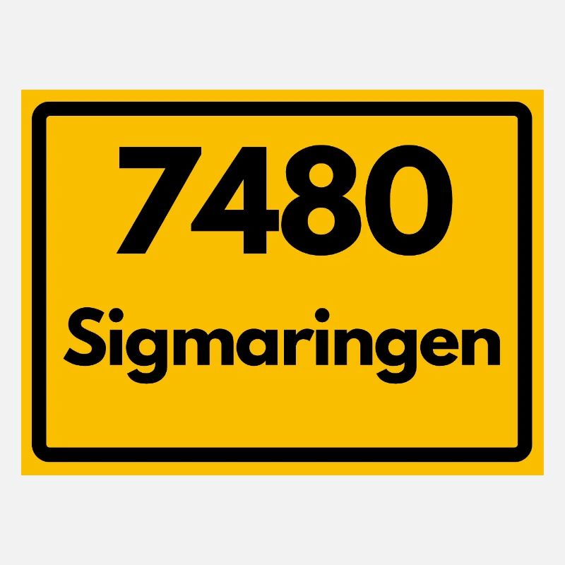 OLD POSTCODE RETRO 7480 SIGMARINGEN HEIMAT