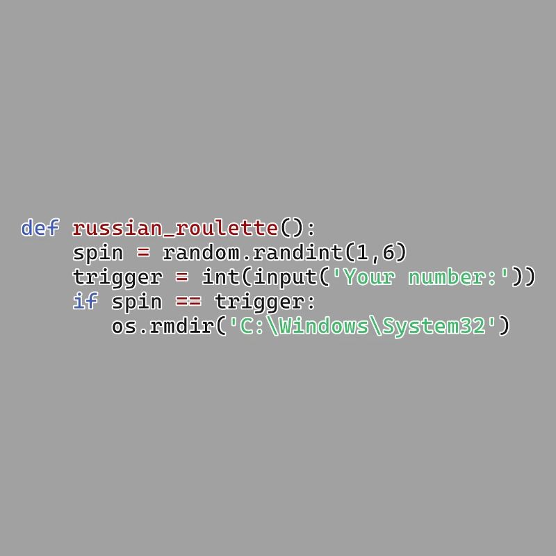 Python Russisches Roulette