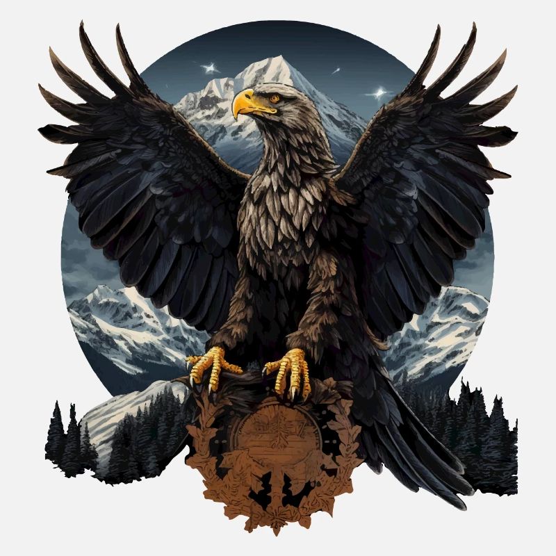 Golden Eagle with Mountain Eagle Design
