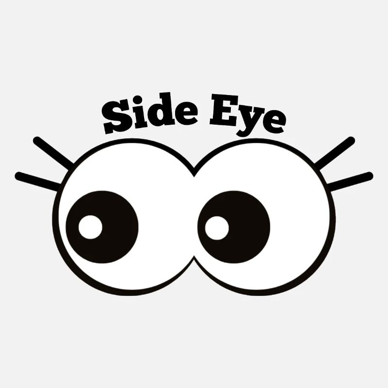 Oeil latéral dessin animé oeil blague