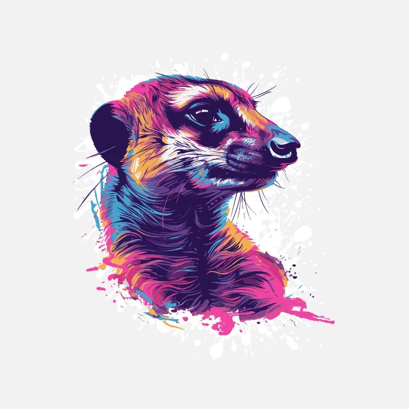 Suricate coloré