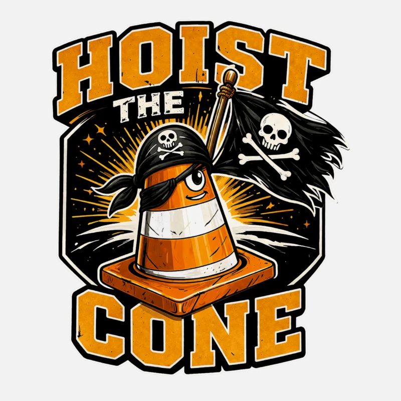 Construction Worker Road Construction Traffic Cone