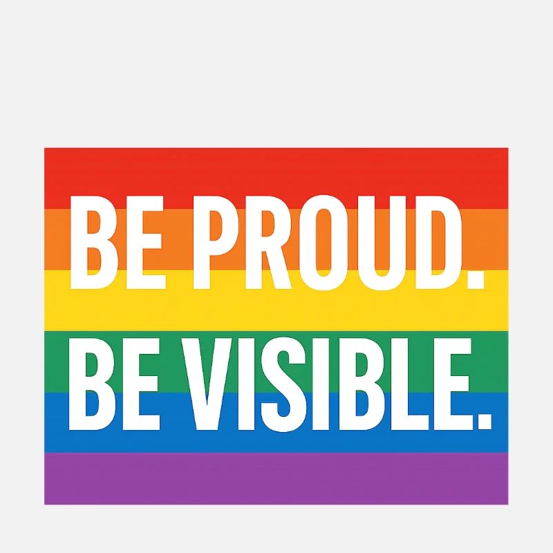 Rainbow Pride Statement Design