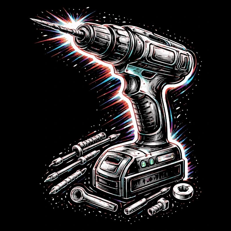 Cordless Screwdriver Tool DIY Design
