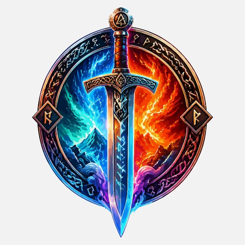 Épée du Dragon de Glace de Feu