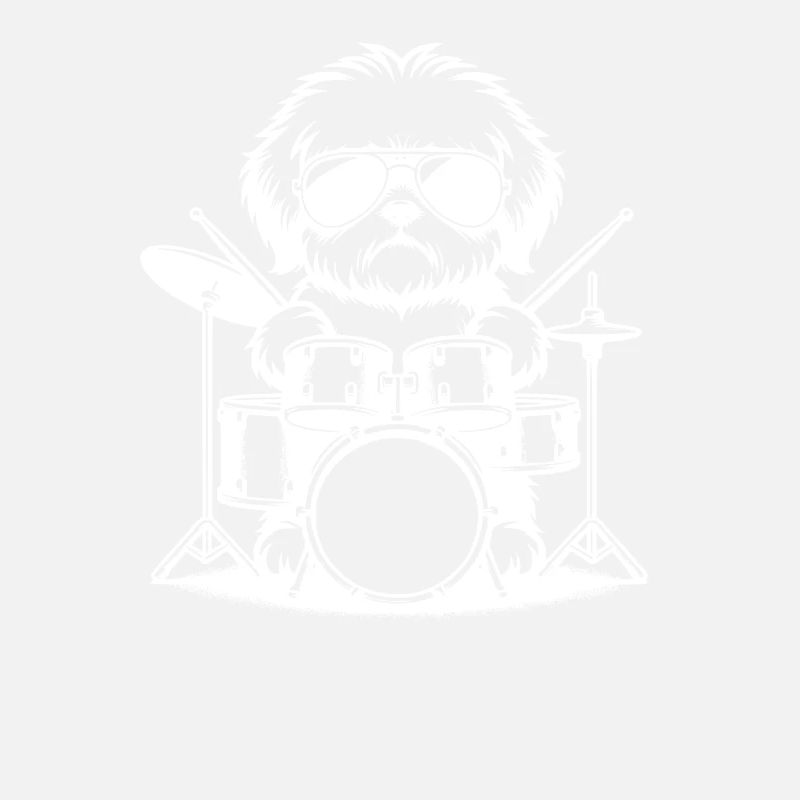 Conception de bande de batteur Bolonka cool
