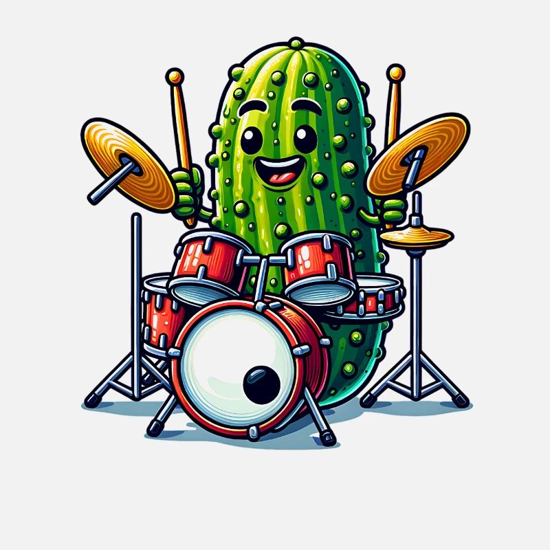 Drôle de concombre batteur Player Art