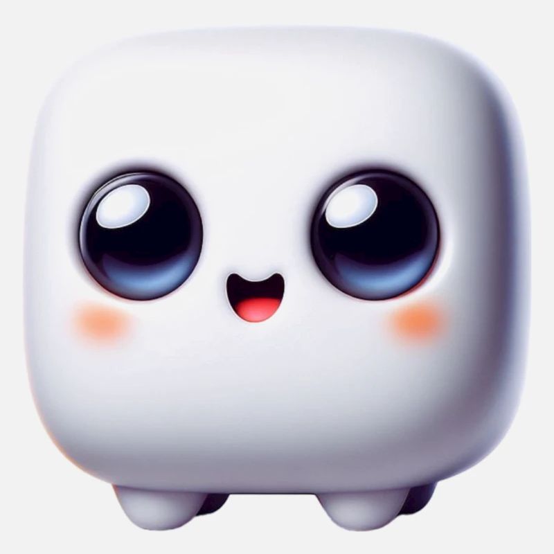 Face du Cube Kawaii – Bloc mignon