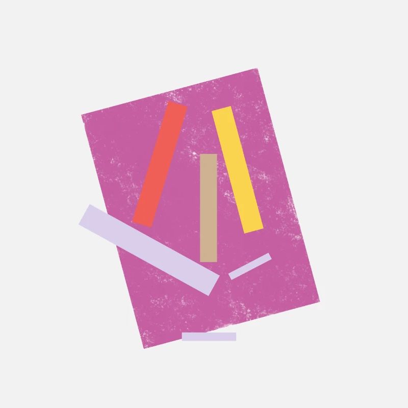Abstract Colored Lines Composition