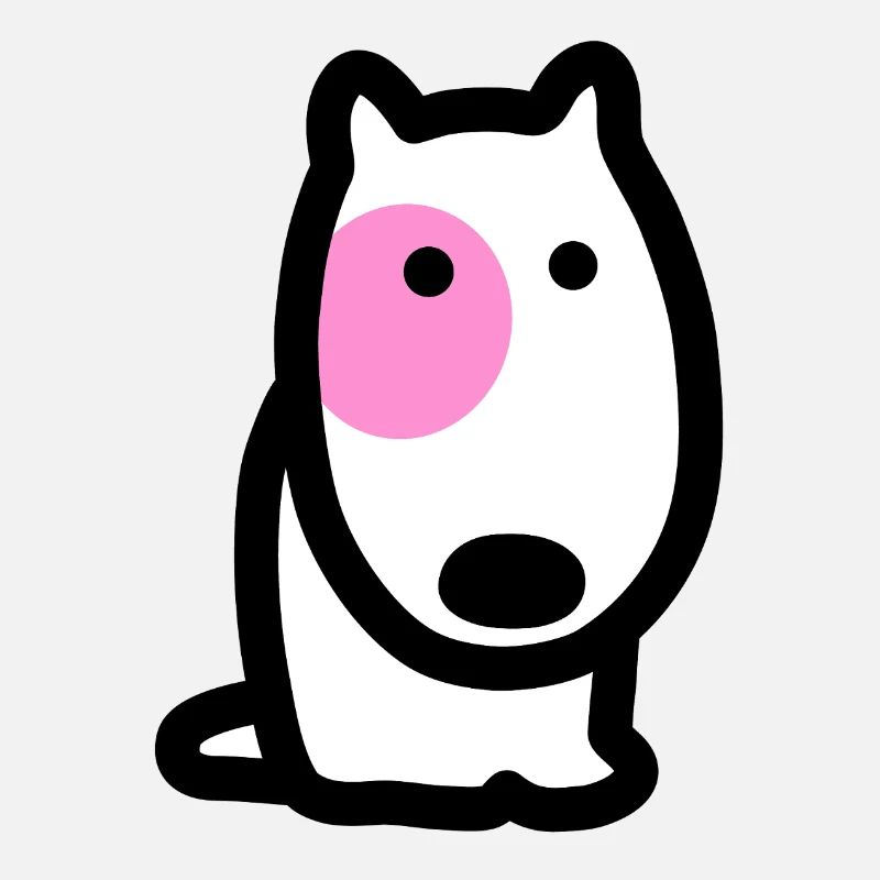 CORSO LE CHIEN à l'oeil rose (face)