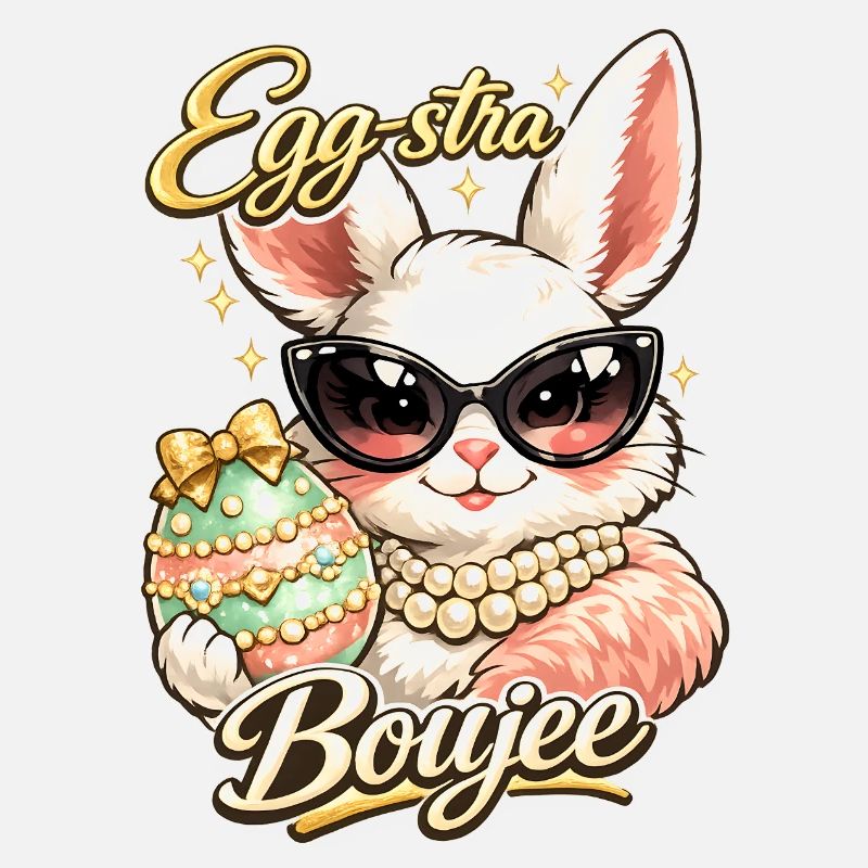 Pâques du lapin de Pâques Eggstra Boujee