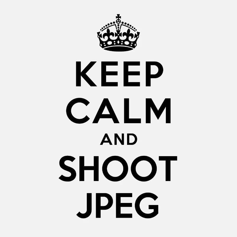 KEEP CALM SHOOT JPEG (noir)