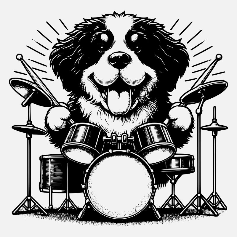 Cool bouvier bernois chiot batteur