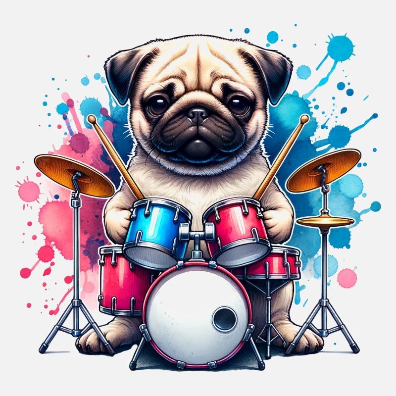 Conception cool de batteur Carlin