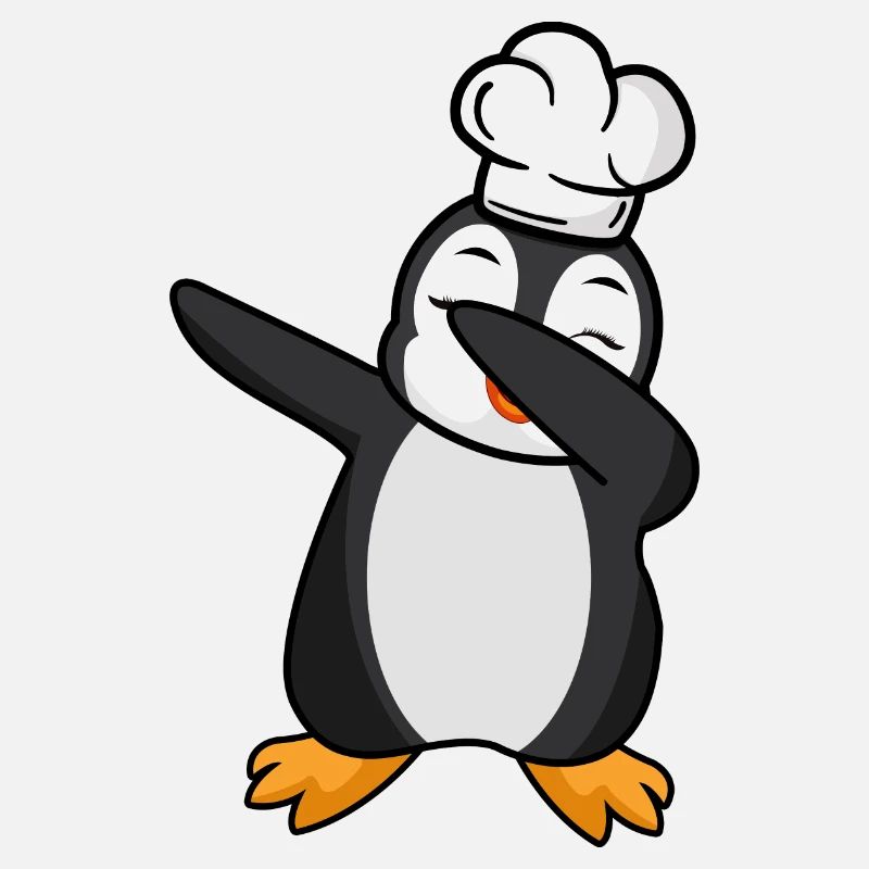 dab dabbing penguin cook comics gift cooking