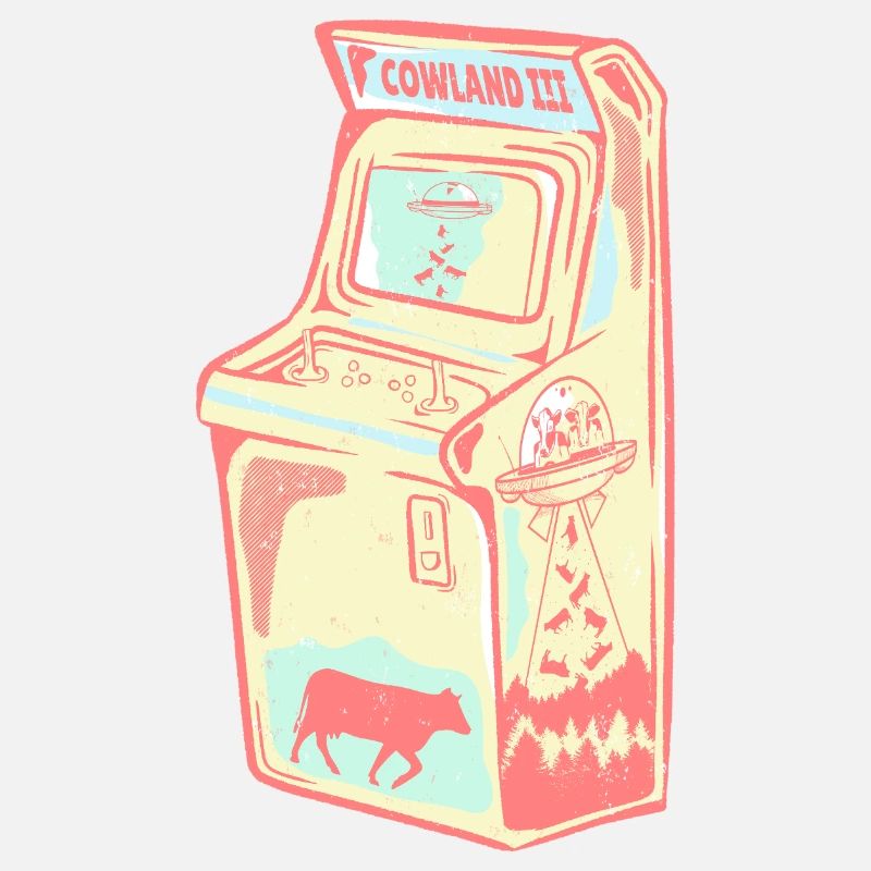 Arcade rétro vache extraterrestre