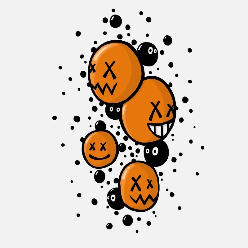 Les crazy faces oranges